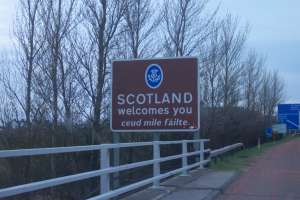 Ahora ya estamos en Escocia!