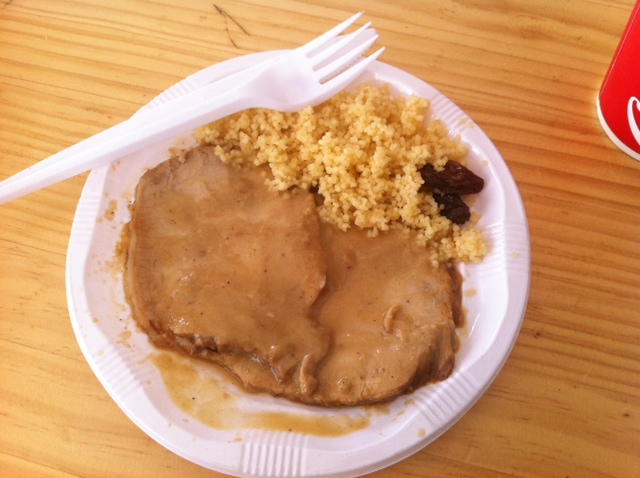 Lomo a la naranja con cous-cous